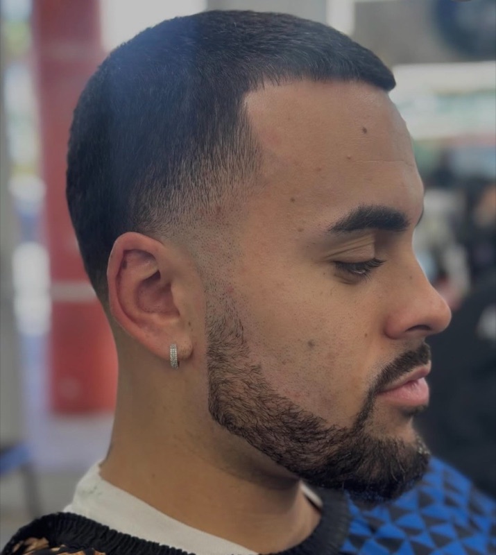 Skin fade with beard lineup — Extremecuts II